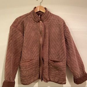 Quilted Free People Jacket Dolman Sleeve
